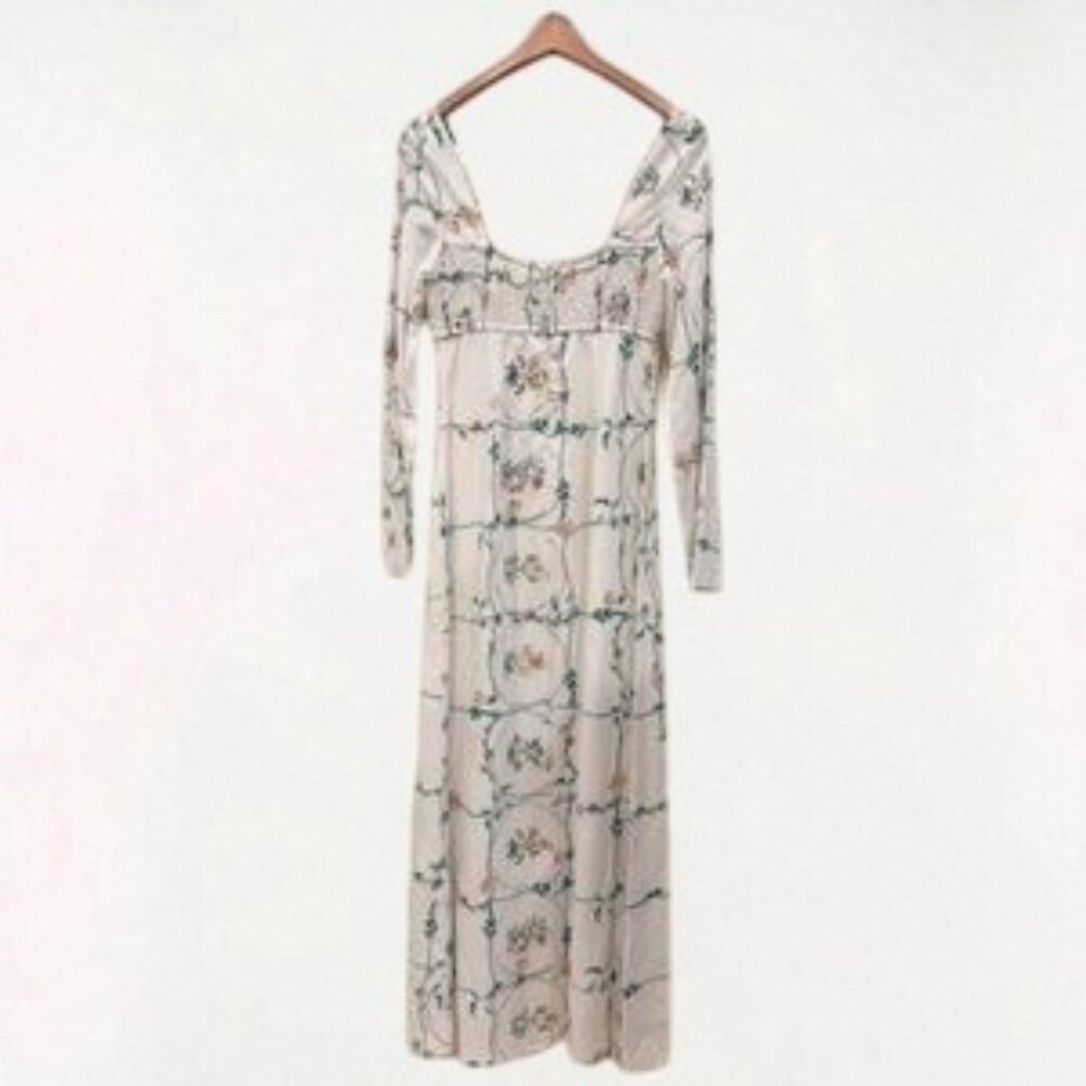 NWT Sancia Evander Maxi Cottagecore Dress in Marigold - Picture 5 of 7